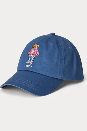 Ralph Lauren Keperstof baseballpet met Polo Bear