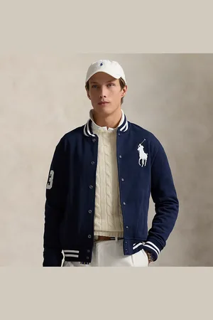 Ralph Lauren Fleece baseballjack met Big Pony