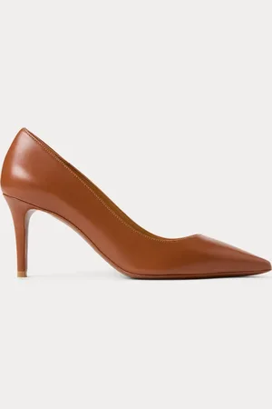 Ralph Lauren Tenney 75 mm geitenleren pump