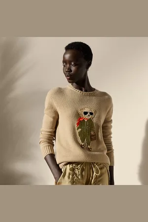 Ralph Lauren Kasjmier trui met Aviator Polo Bear