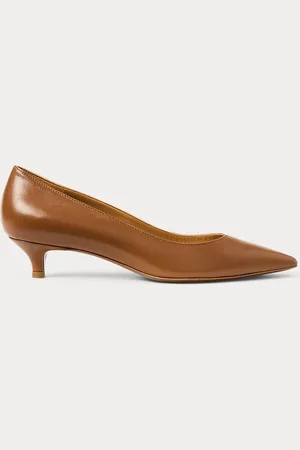 Ralph Lauren Tenney 35 mm geitenleren pump
