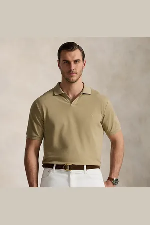 Ralph Lauren Grotere Maten - Mesh Polo-shirt met stretch