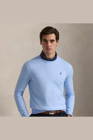 Ralph Lauren Slim fit getextureerde katoenen trui