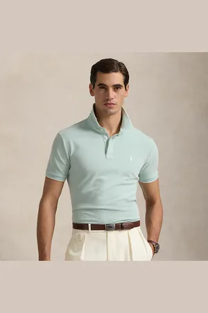 Ralph Lauren Custom slim mesh Polo-shirt met stretch