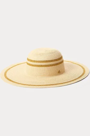 Ralph Lauren Gestreepte zonnehoed van stro