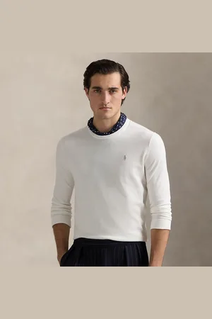 Ralph Lauren Slim fit getextureerde katoenen trui
