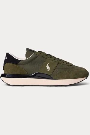 Ralph Lauren Train 89 sneaker van su??de en Oxford