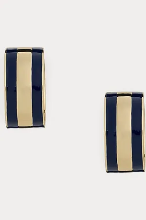 Ralph Lauren Oorringen van verguld messing en email