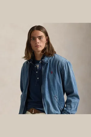 Ralph Lauren Bayport indigo geverfd denim jack