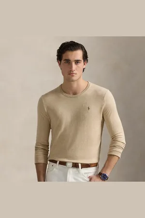 Ralph Lauren Slim fit getextureerde katoenen trui