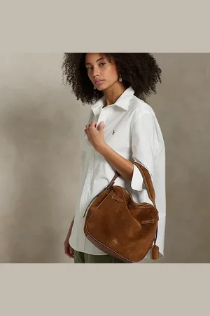 Ralph Lauren Su??de Polo ID satchel