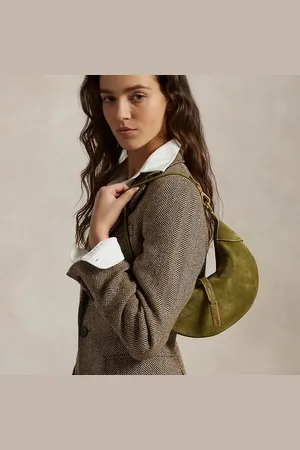 Ralph Lauren Mini suède Polo ID Shoulder tas