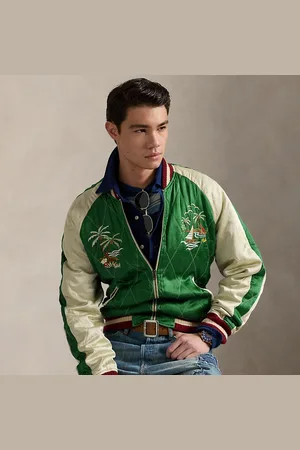 Ralph Lauren Geborduurd satijnen jack