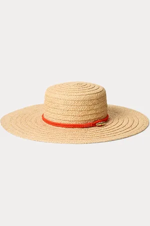 Ralph Lauren Raffia zonnehoed met touw