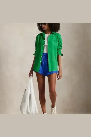 Ralph Lauren Grote leren Polo Play draagtas