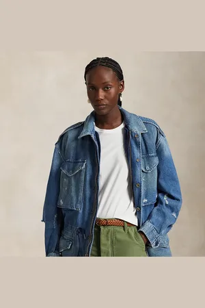 Ralph Lauren Gewatteerde denim bodywarmer veldjas