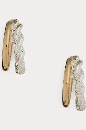 Ralph Lauren Tweekleurige vergulde oorringen