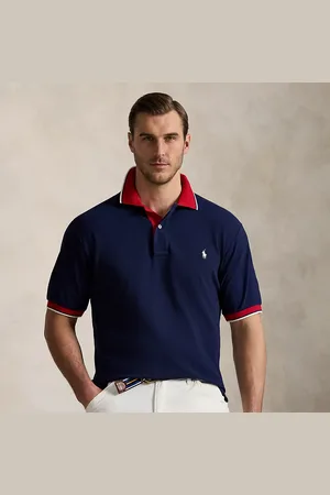 Ralph Lauren Grotere Maten - Polo-shirt van mesh