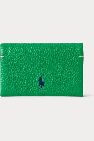 Ralph Lauren Leren Polo Play kaarthouder met knoop