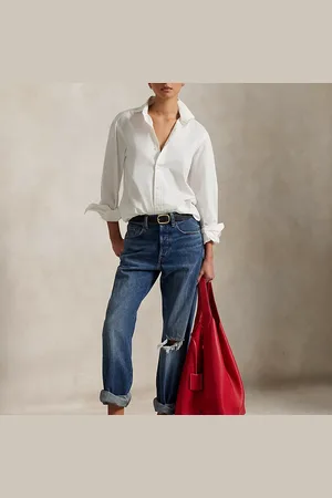 Ralph Lauren Grote leren Polo Play draagtas