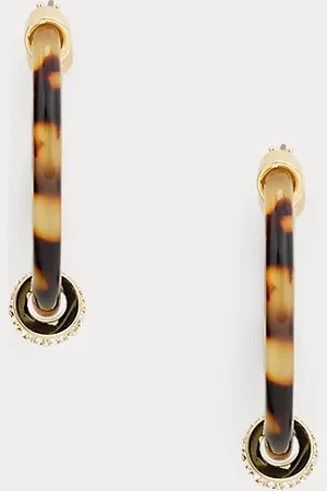 Ralph Lauren Pavé oorringen met schildpadmotief