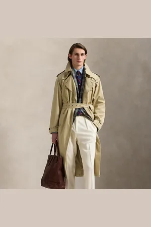 Ralph Lauren Lichtgewicht keperstof trenchcoat