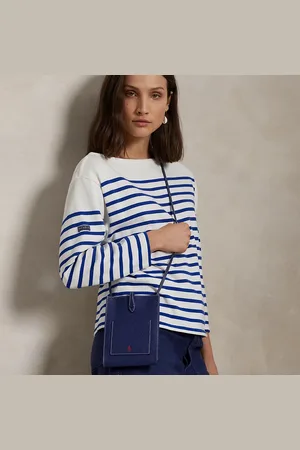 Ralph Lauren Leren Polo Play crossbodytas met vak