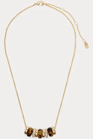 Ralph Lauren Pavé vergulde kralenketting
