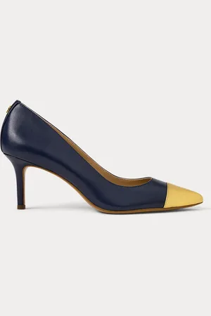 Ralph Lauren Lanette tweekleurige nappaleren pump