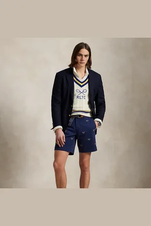 Ralph Lauren Straight chino short 20 cm borduursel