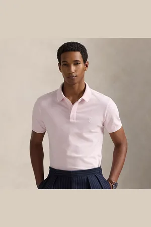 Ralph Lauren Custom slim mesh Polo-shirt met stretch