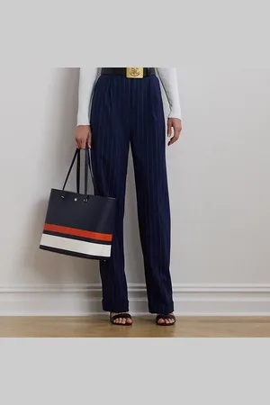 Ralph Lauren Keperstof krijtstreep broek van wolmix