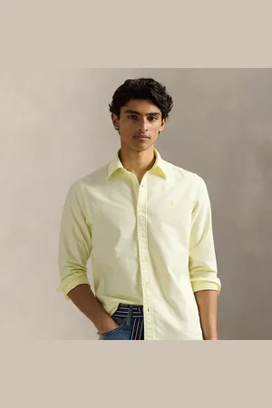 Ralph Lauren Custom fit mineral-dyed Oxford overhemd