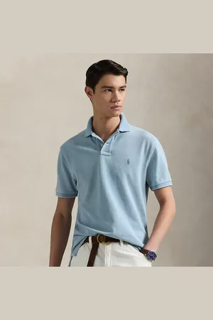 Ralph Lauren Custom slim fit indigo mesh Polo-shirt