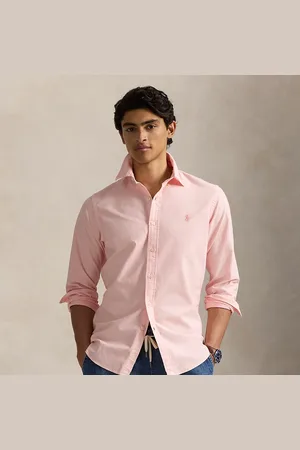 Ralph Lauren Custom fit mineral-dyed Oxford overhemd