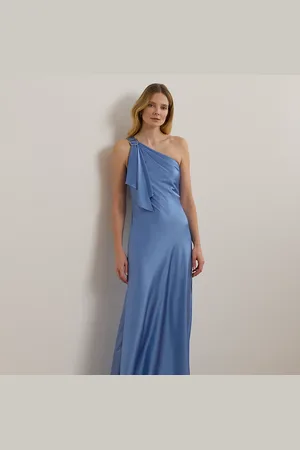Ralph Lauren Satijn-charmeuse one-shoulder jurk