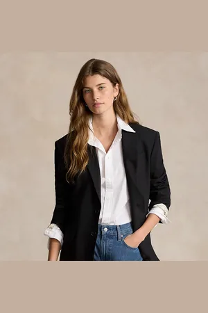 Ralph Lauren Blazer van wolmix met stretch