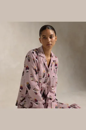Ralph Lauren Katoenen set met Polo Bear en lange mouw
