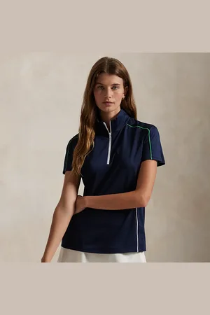 Ralph Lauren Jersey trui met korte mouwen en kwartrits