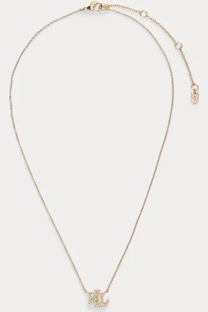 Ralph Lauren Ketting met logohanger en imitatieparel