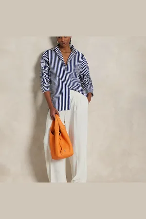 Ralph Lauren Leren Polo Play draagtas
