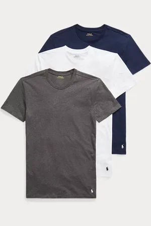 Ralph Lauren 3-pack slim fit T-shirts met ronde hals