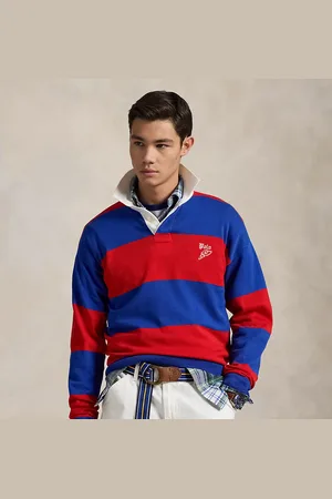 Ralph Lauren Gestreepte katoenen rugbytrui