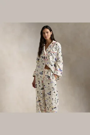 Ralph Lauren Katoenen pyjama met lange mouw en motief