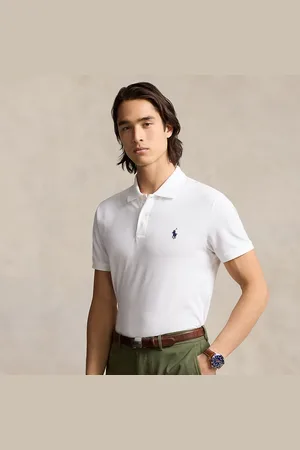 Ralph Lauren Getailleerd performance mesh Polo-shirt