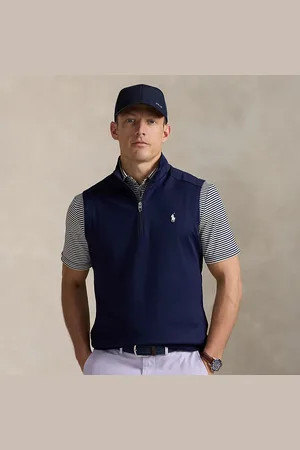 Ralph Lauren Mouwloze jersey trui met kwartrits
