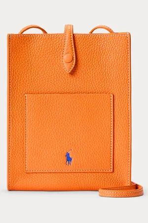 Ralph Lauren Leren Polo Play crossbodytas met vak