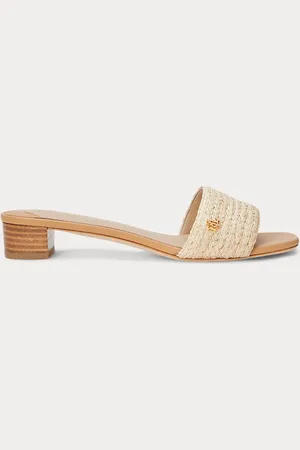 Ralph Lauren Fay gevlochten raffia sandaal