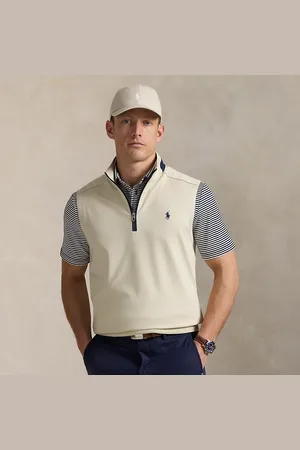 Ralph Lauren Mouwloze jersey trui met kwartrits