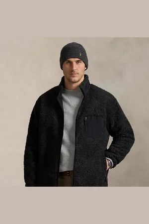 Ralph Lauren Grotere Maten - Hoogpolig fleece hybride jack